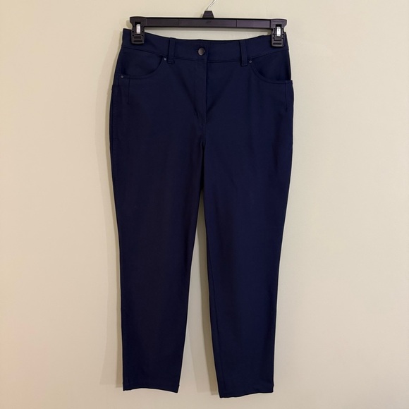 Lululemon city sleek 5 pocket pant ankle chino true navy warpstreme size 8 woman - Picture 6 of 13